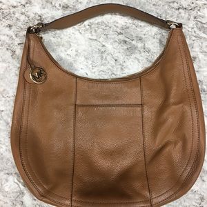 Michael Kors Camel Leather Shoulder Bag